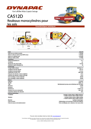 Еднобандажни валяци Dynapac CA 512 D