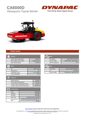 Еднобандажни валяци Dynapac CA 6000 D