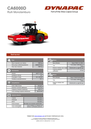 Еднобандажни валяци Dynapac CA 6000 D