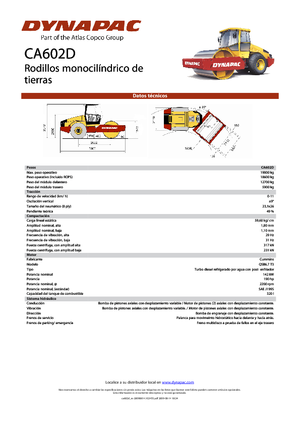 Еднобандажни валяци Dynapac CA 602 D
