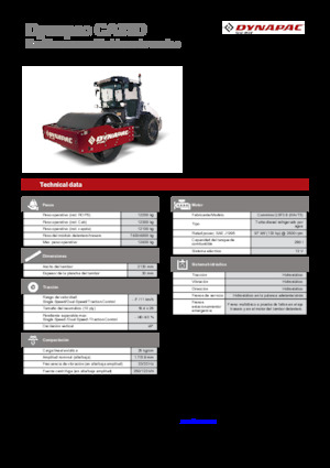 Еднобандажни валяци Dynapac CA35D Rhino