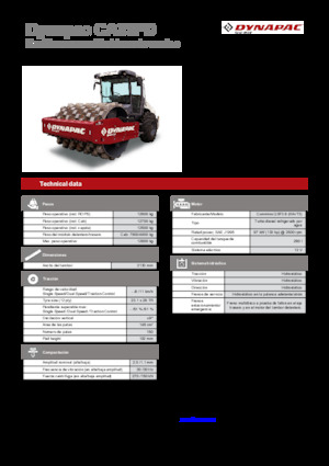 Еднобандажни валяци Dynapac CA35PD Rhino