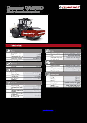 Еднобандажни валяци Dynapac CA4000D