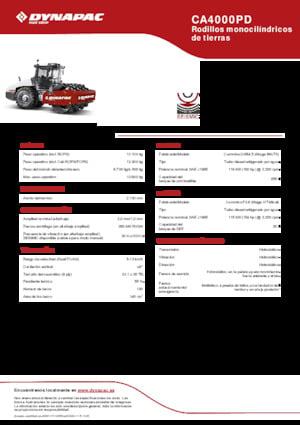 Еднобандажни валяци Dynapac CA4000PD