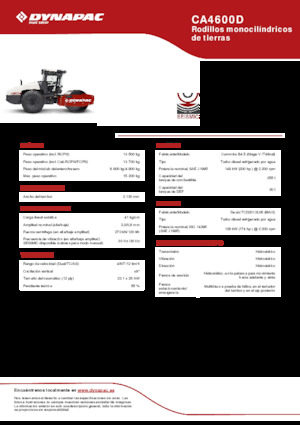 Еднобандажни валяци Dynapac CA4600D