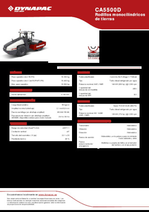 Еднобандажни валяци Dynapac CA5500D