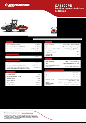 Еднобандажни валяци Dynapac CA5500PD