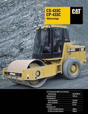 Еднобандажни валяци Caterpillar CS 433 C