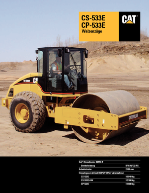 Еднобандажни валяци Caterpillar CP 533 E