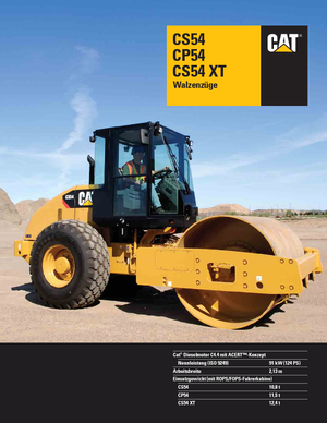 Еднобандажни валяци Caterpillar CS54