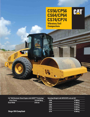 Еднобандажни валяци Caterpillar CS64