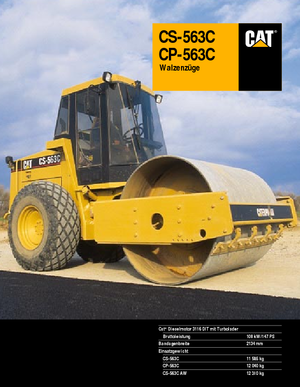 Еднобандажни валяци Caterpillar CS 563 C