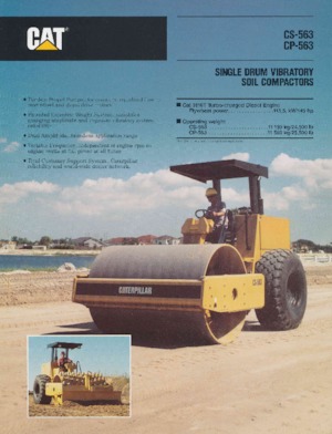 Еднобандажни валяци Caterpillar CP-563