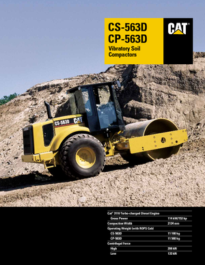 Еднобандажни валяци Caterpillar CS 563 D
