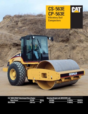 Еднобандажни валяци Caterpillar CP-563E