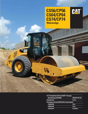 Еднобандажни валяци Caterpillar CP64
