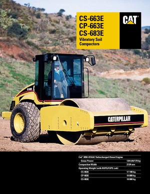 Еднобандажни валяци Caterpillar CS 683 E