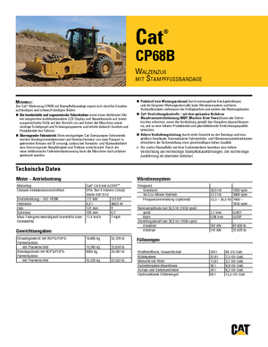 Еднобандажни валяци Caterpillar CP68B