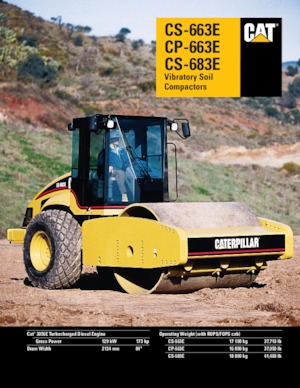 Еднобандажни валяци Caterpillar CP-683E