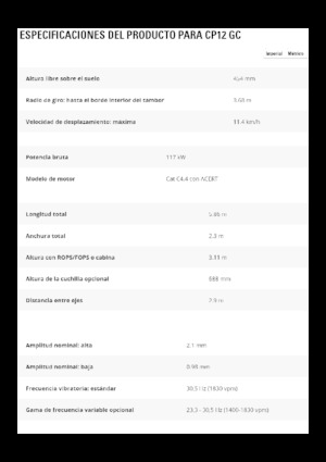 Еднобандажни валяци Caterpillar CP12GC