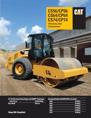 Еднобандажни валяци Caterpillar CP56