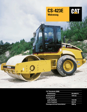 Еднобандажни валяци Caterpillar CS423E