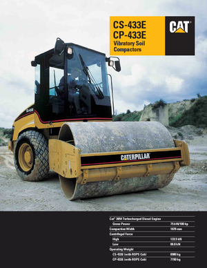 Еднобандажни валяци Caterpillar CS433E