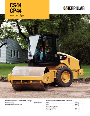 Еднобандажни валяци Caterpillar CS44