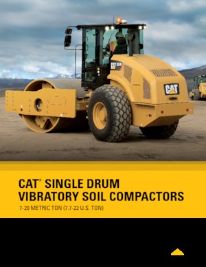 Еднобандажни валяци Caterpillar CS74B