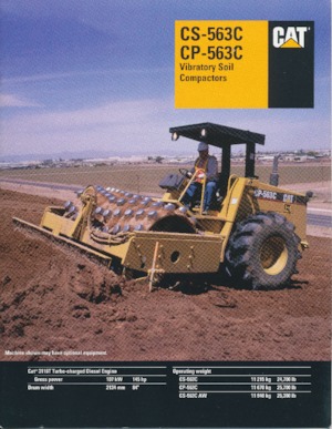 Еднобандажни валяци Caterpillar CS-563CAW