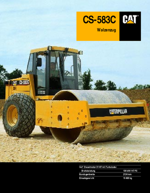 Еднобандажни валяци Caterpillar CS 583 C