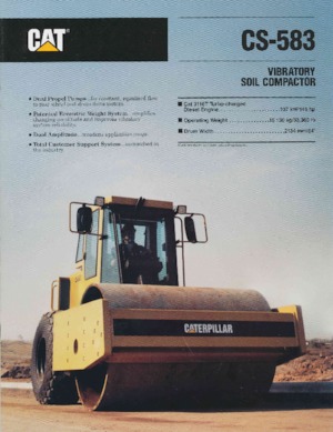 Еднобандажни валяци Caterpillar CS-583