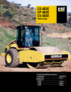 Еднобандажни валяци Caterpillar CS 663 E