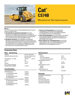 Еднобандажни валяци Caterpillar CS74B