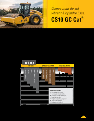 Еднобандажни валяци Caterpillar CS10GC