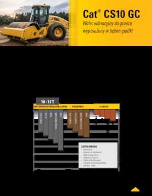 Еднобандажни валяци Caterpillar CS10GC