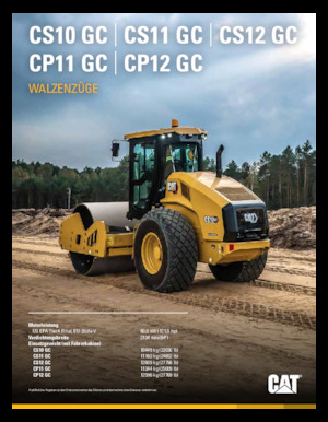 Еднобандажни валяци Caterpillar CS10 GC