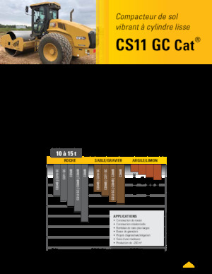 Еднобандажни валяци Caterpillar CS11GC