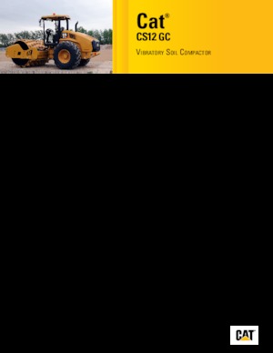Еднобандажни валяци Caterpillar CS12 GC