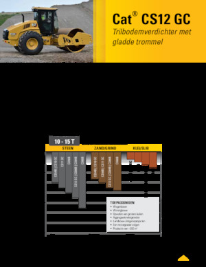 Еднобандажни валяци Caterpillar CS12GC