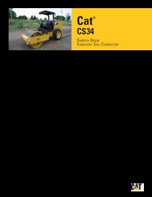 Еднобандажни валяци Caterpillar CS34