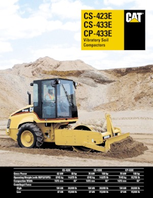 Еднобандажни валяци Caterpillar CS423E