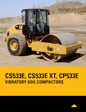 Еднобандажни валяци Caterpillar CS533E XT