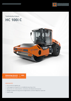 Еднобандажни валяци Hamm HC 100i C