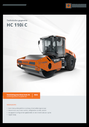 Еднобандажни валяци Hamm HC 110i C