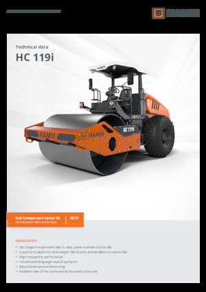 Еднобандажни валяци Hamm HC 119i