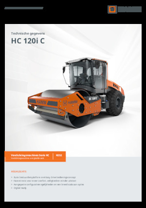 Еднобандажни валяци Hamm HC 120i C