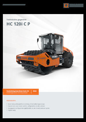 Еднобандажни валяци Hamm HC 120i C P