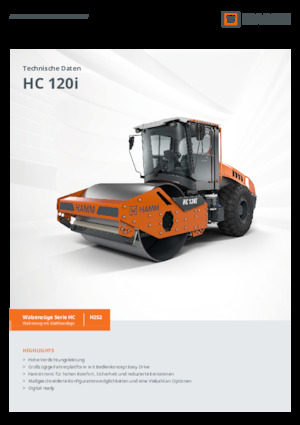 Еднобандажни валяци Hamm HC 120i