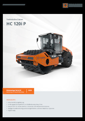 Еднобандажни валяци Hamm HC 120i P